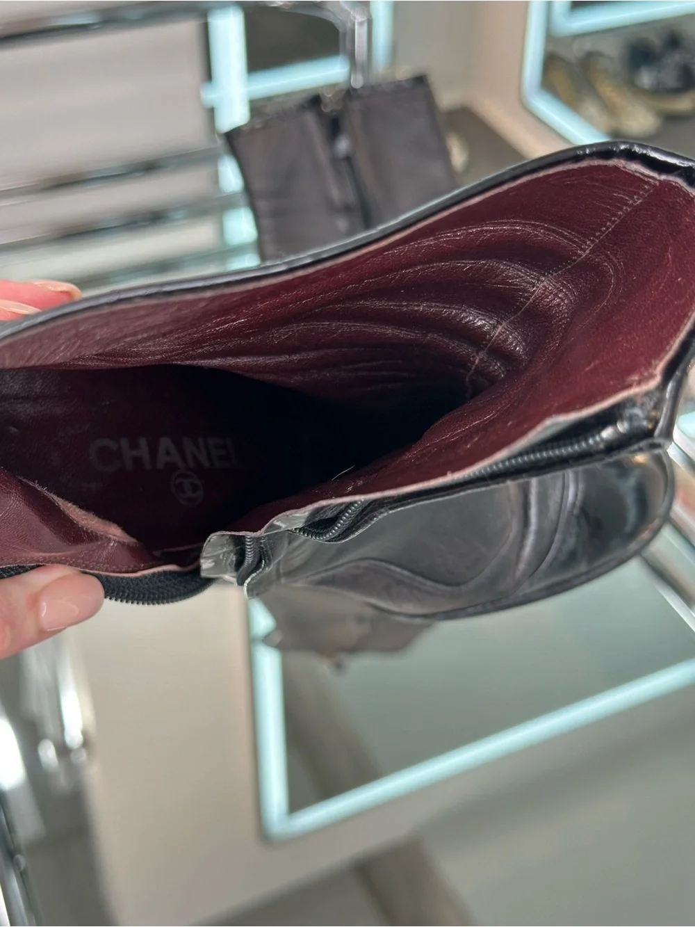 CHANEL heeled ankle